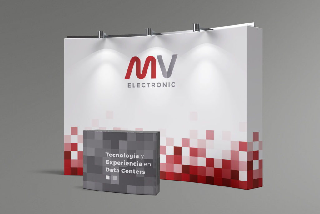 mv electronic diseño de stand